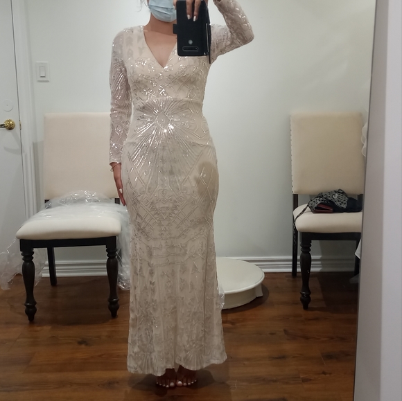 Baltic Born Ryan Dress - Nude & Silver - Picture 7 of 7